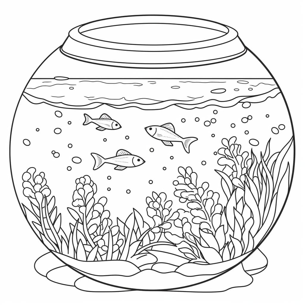 +50 Fish Coloring Pages for Free & Printable